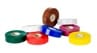 Eight rolls of electrical tape in various colours.