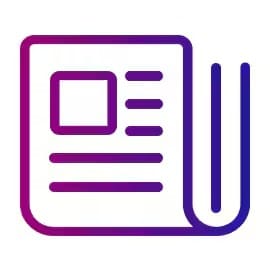 Newspaper icon.