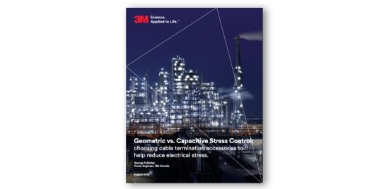 The cover of a brochure showing a cityscape at night. 
