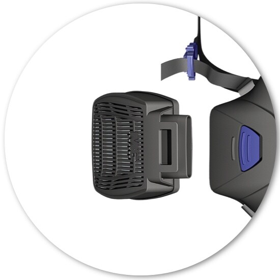 Un gros plan sur une cartouche à côté d’une Connexion Secure Click(MC) 3M(MC).
