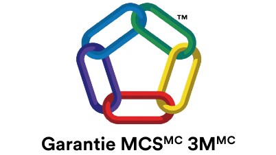 3M MCS Warranty icon, a set of five multicolored chains interlocked in a circle.