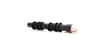 A black tube with a white cap on one end.