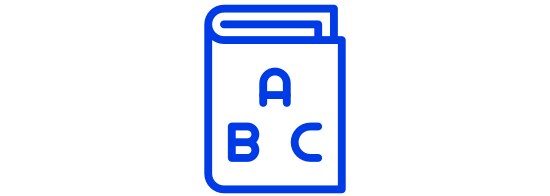 An icon of an instructions manual. 
