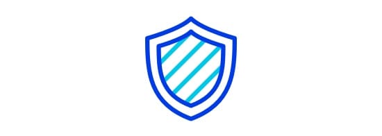 Une icône d’un bouclier.
