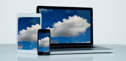 Cloud computing – phone, tablet, laptop
