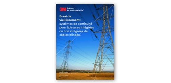 La couverture d&rsquo;une brochure montrant des c&acirc;bles d&rsquo;alimentation &eacute;lectrique et des pyl&ocirc;nes dans un champ. 
