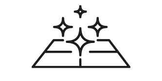 Icône d’un plancher carrelé étincelant et brillant.
