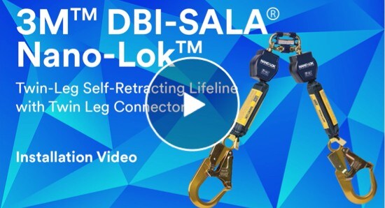 Twin-Leg Self-Retracting Lifeline with twin leg connector installation video.
