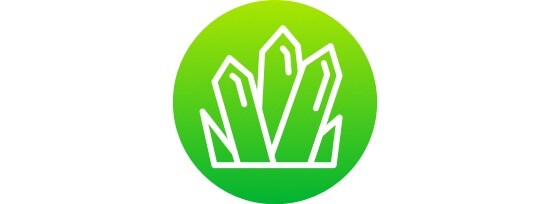 An icon of crystals.
