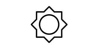 Icon of a Sun.
