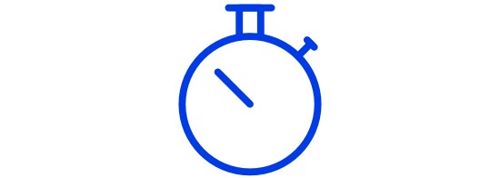 An icon of a stopwatch. 
