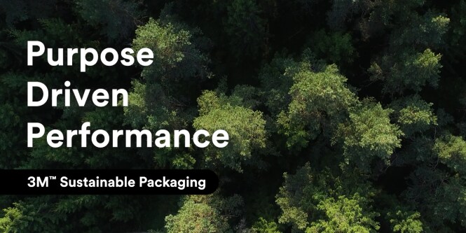 Aerial view of a dense green forest with on‑screen text reading “Purpose Driven Performance”.
