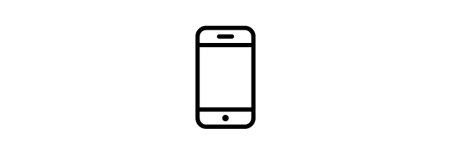 Icon of a cellular phone.
