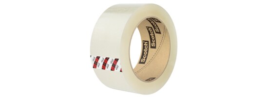 Un rouleau de Ruban pour sceller les boîtes à forte prise 371+ Scotch® transparent.
