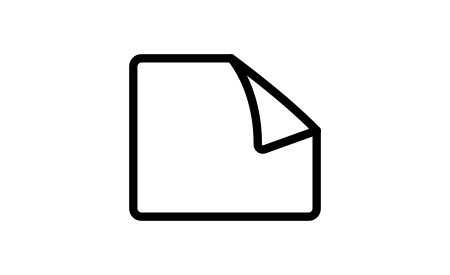 Icon of a graphic film square with the corner peeled back.
