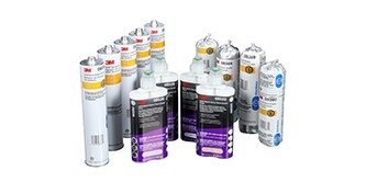 A group of many 3M adhesive sealants.
