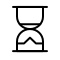 An icon of an hourglass.
