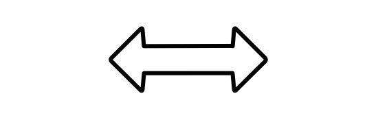 An icon of a double-sided arrow.
