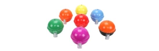 Une vari&eacute;t&eacute; de marqueurs sph&eacute;riques de diff&eacute;rentes couleurs.