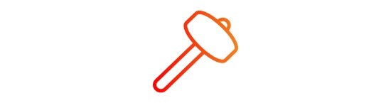 An icon of a mallet.
