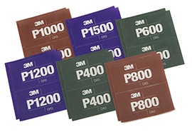 Feuilles abrasives souples Hookit(MC) 3M(MC) pour ponçage manuel