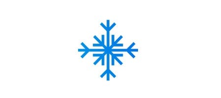 A snowflake icon.
