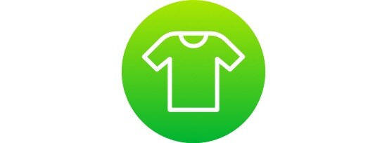 An icon of a t-shirt.
