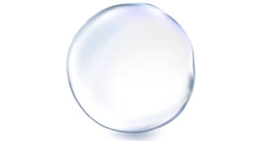 Un bassin de liquide clair.